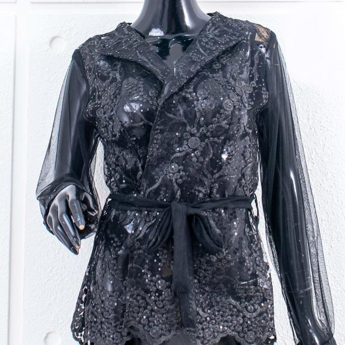 Rami Wrap Outer Kerah Kimono Outer Tille Rion Outer Organza Pita Outer Tulle Outer Brukat Outfit Kon