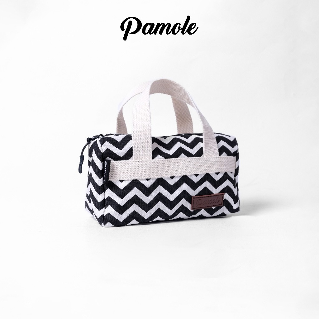 Pamole Pouch Dompet Travelling Bahan Kanvas Penutup Resleting - PMU 3