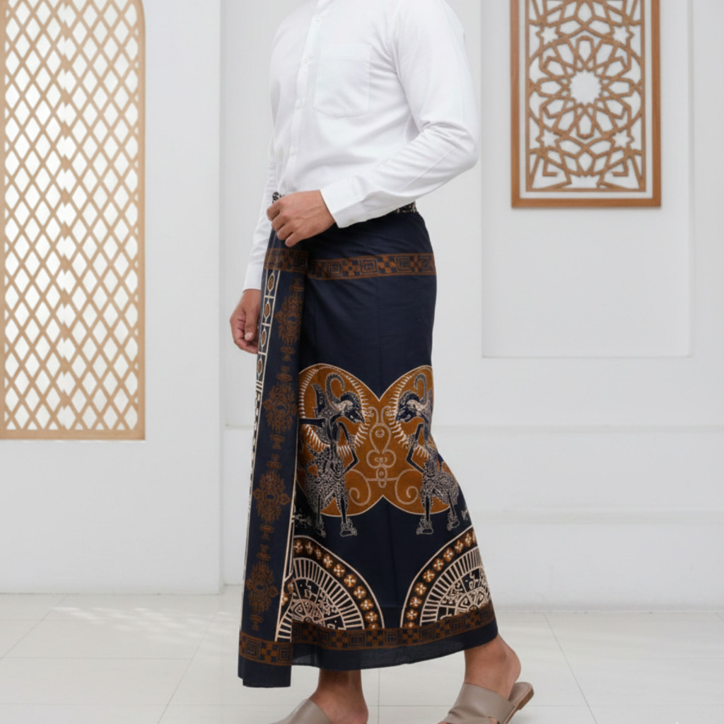 Sarung Batik Pria Motif Mega Mendung Klasik
