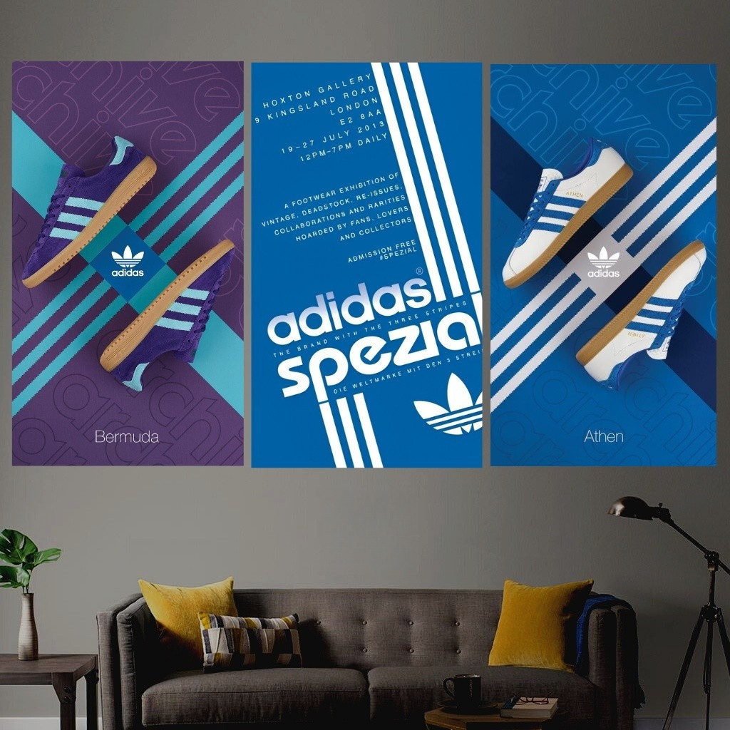 Hiasan dinding Kamar Poster Kayu Casual Adidas