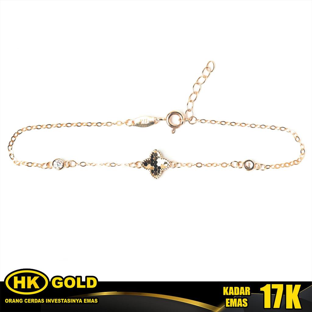 Gelang Emas  17K Type 1125  Unione D` Amore HK GOLD