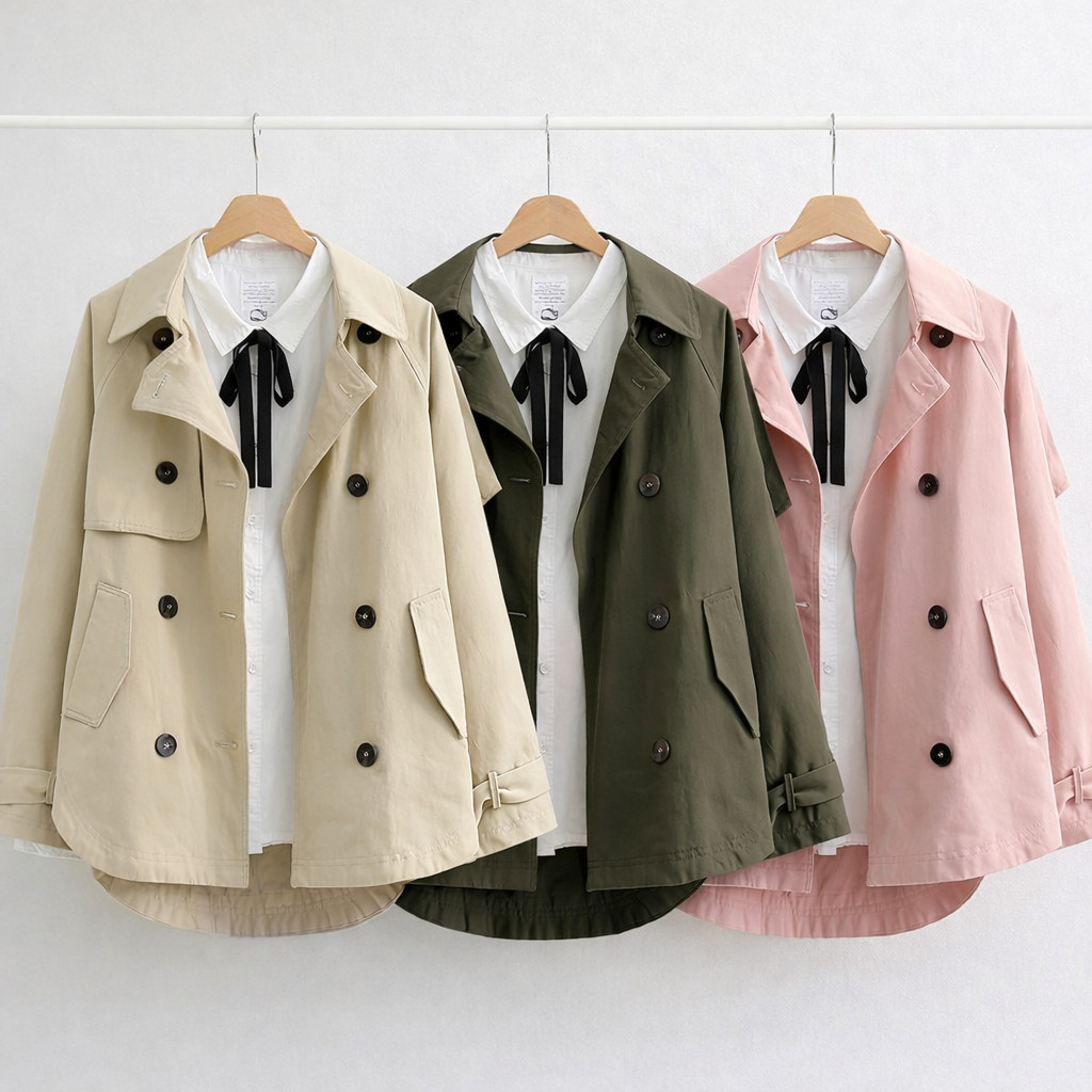 FLASH SALE Vallina Outfit Alta Semi Parka Jaket Muslim Wanita Canvas Long Sleeve