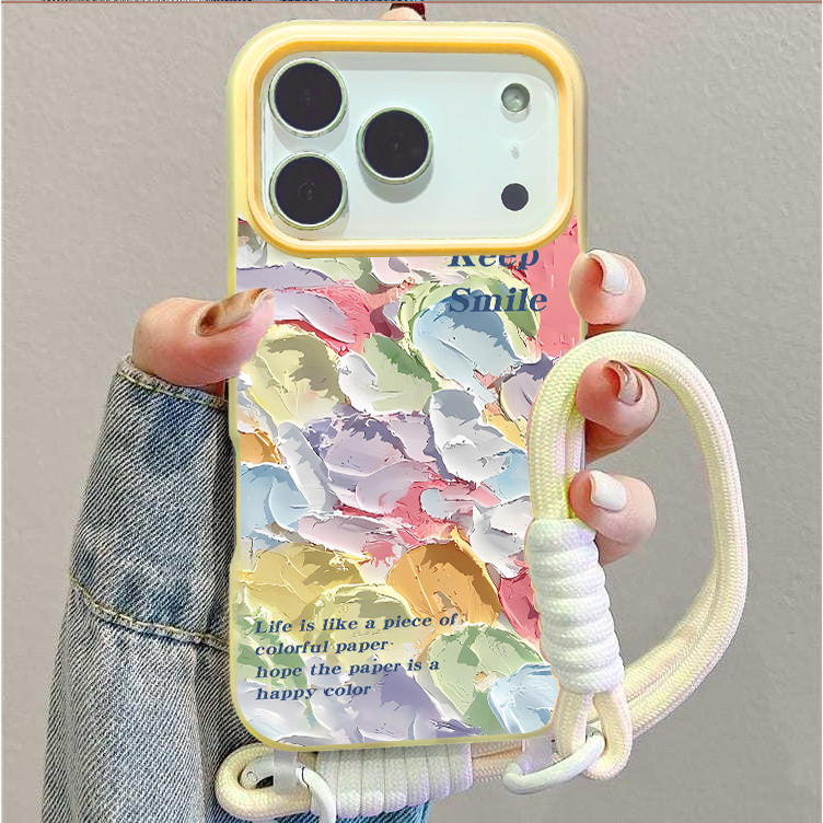 Jelly 2 In 1 Pelangi Bunga Case Oppo Reno 15F A6X A6 Pro 14F A3X A5 Pro A5 2025 A5I Case