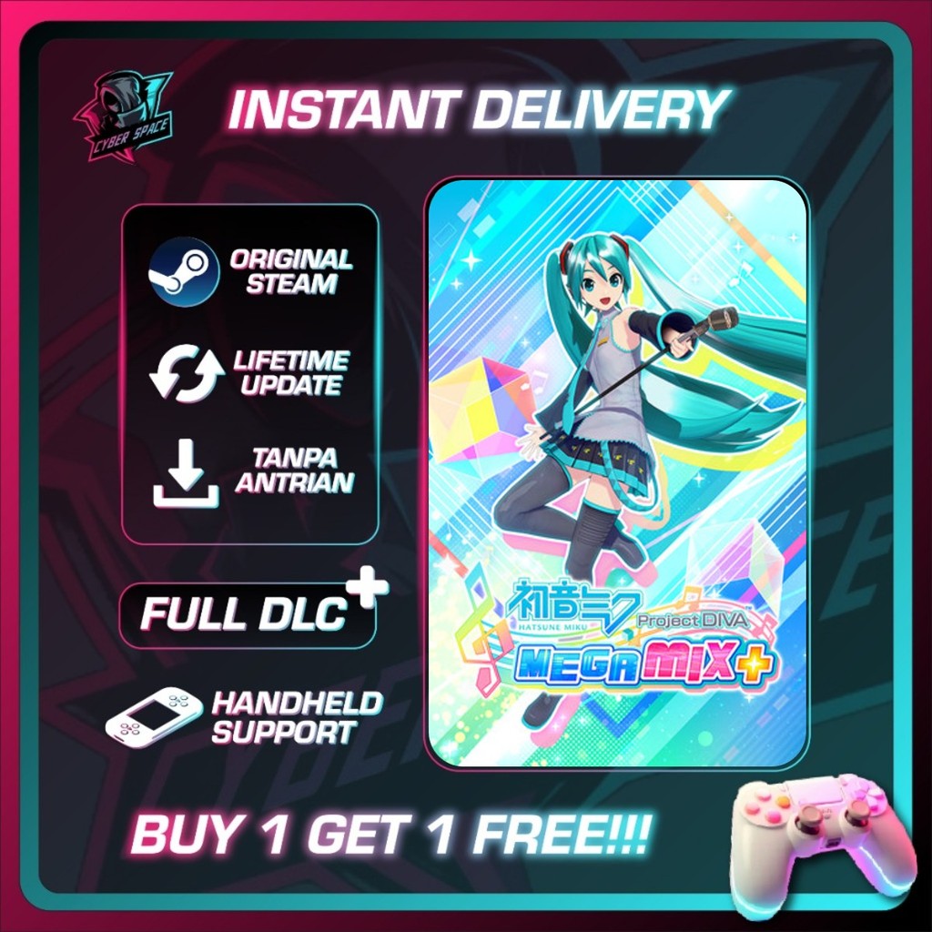 [BONUS 1 GAME] Hatsune Miku: Project DIVA Mega Mix+ PC Original / Main Akun Sendiri / Bebas Antri | 