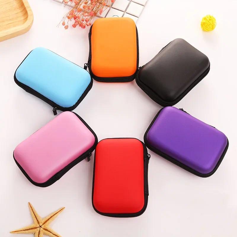 1PC Hot Sale 5Colors Hard Case for Board Games Children Game Cards Travel Zipper Carry Cases Earphon