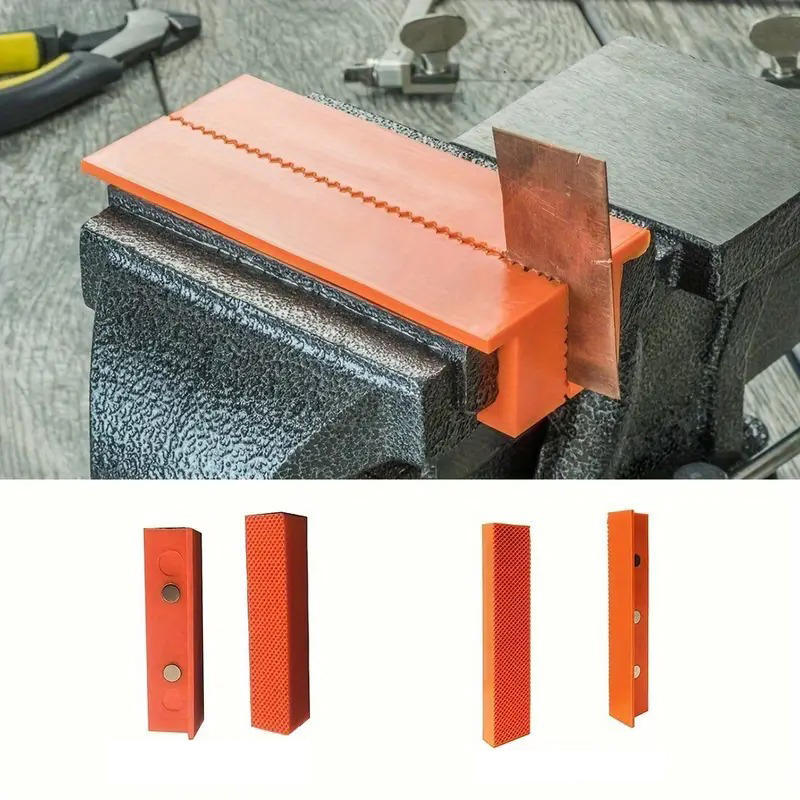 4/5/6 Inch Magnetic Soft Pad Jaw Rubber For Metal Vise Bench Machine Tools For Metal Vise Bench Mach