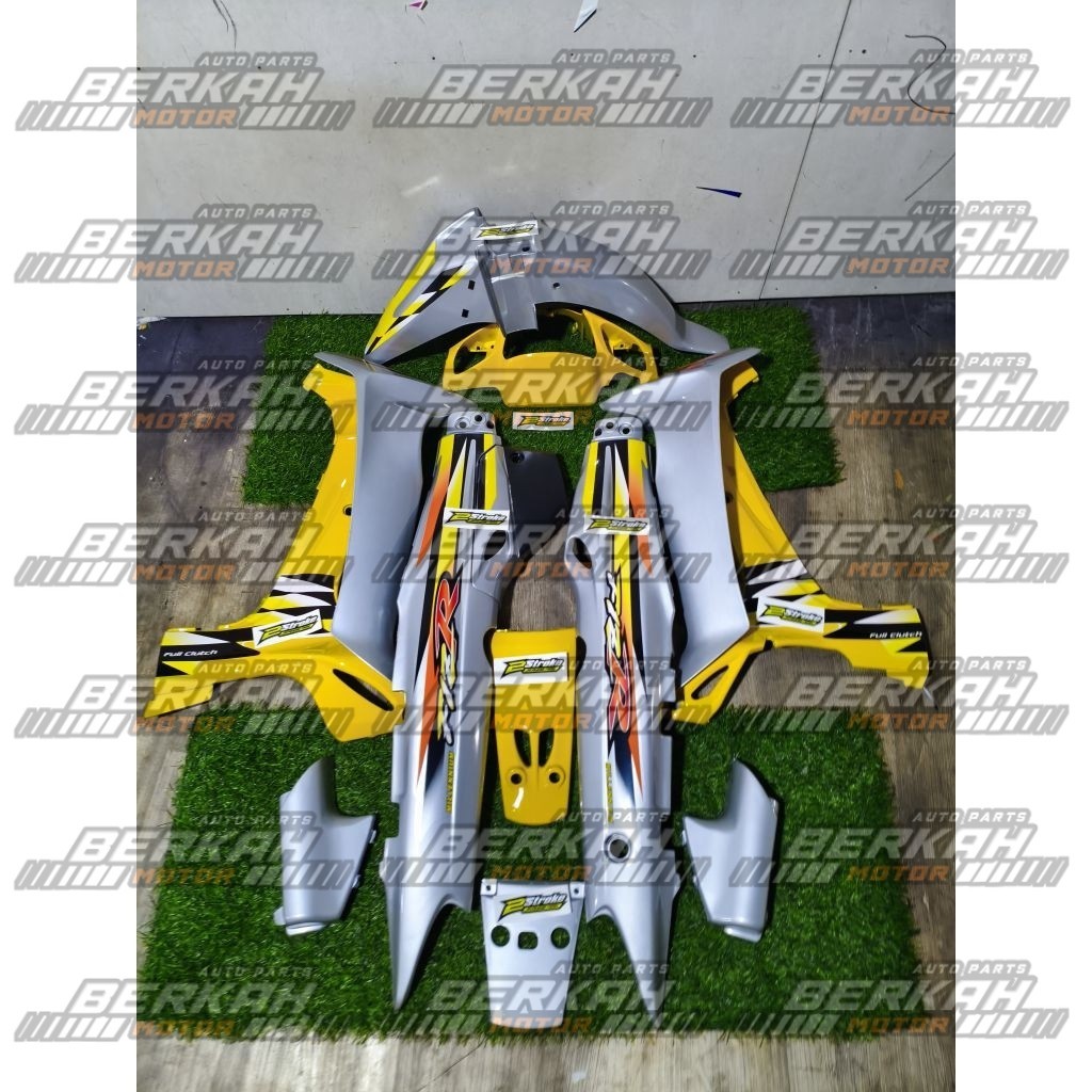 Cover Body Fizr Full Set Halus Body Fizr Millenium Kuning Silver Body Set Halus Yamaha Fizr F1zr