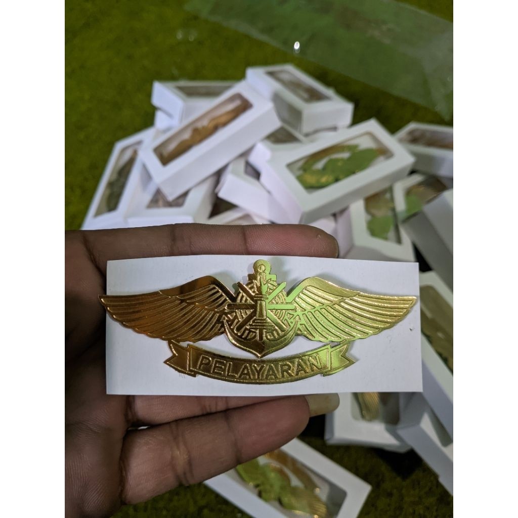 Brevet Wing Atribut Sekolah Pelayaran Maritim Logo Pelayaran