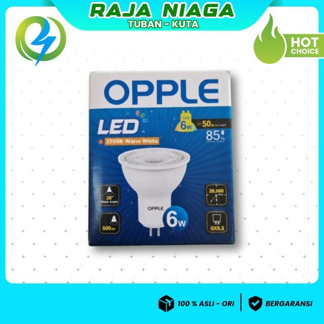 LED MEREK OPPLE MR16 6W 220V LAMPU LED