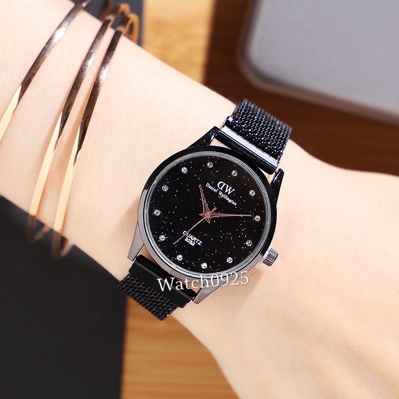 R0142 COD JAM TANGAN FASHION JAM MAGNET WANITA RANTAI JAM TANGAN MURAH CEWEK ANALOG IMPORT Cocok unt