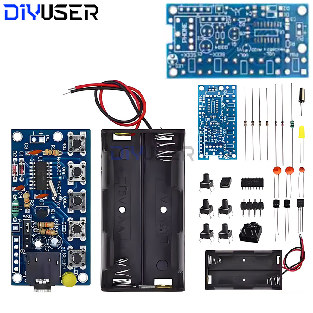 FM Rao Receiver Module PLL gital Stereo Y Kit for Car Home Auo 76-108MHz 1.8V-3.6V PCB Board