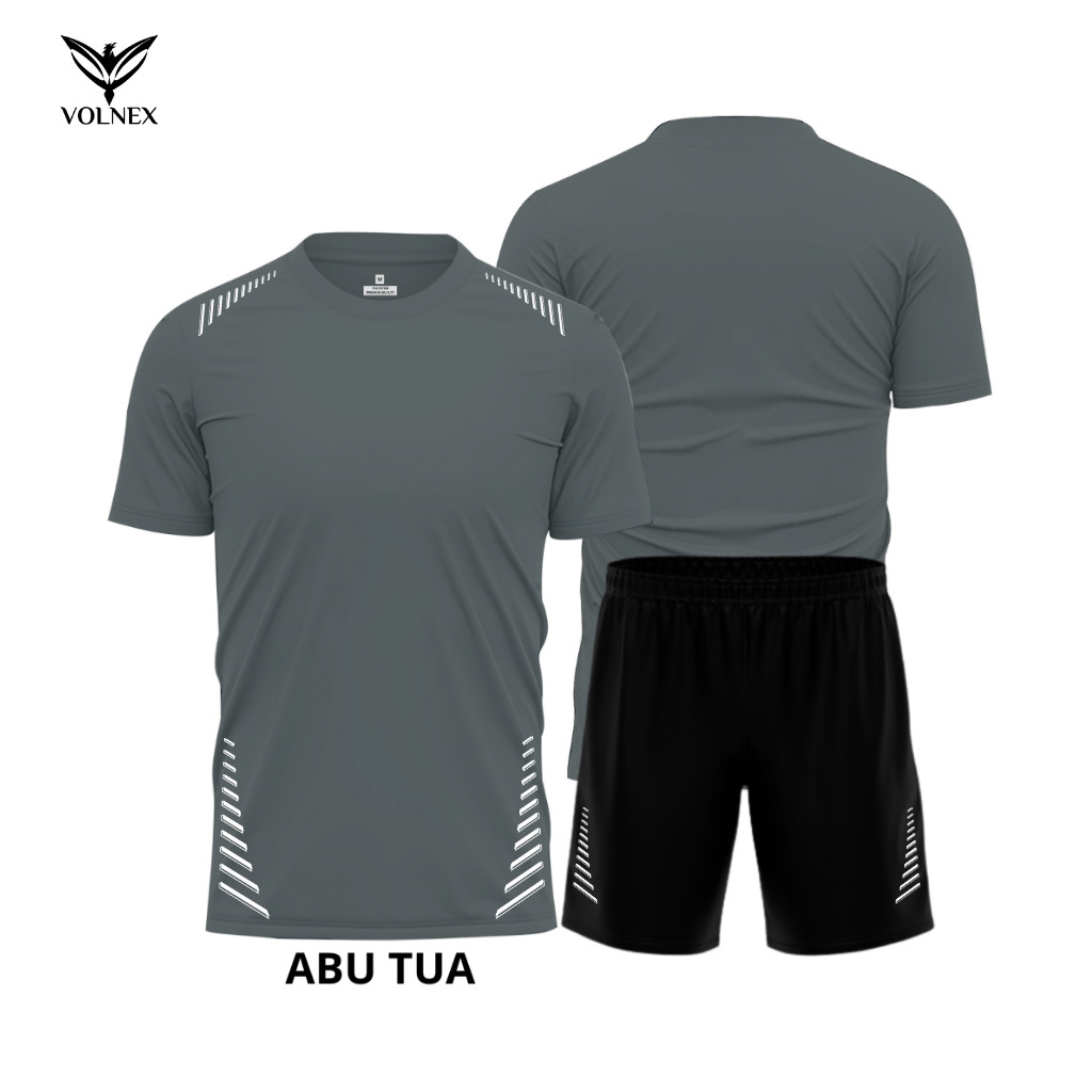 ENX SPORT Setelan Olahraga Sepak Bola, Futsal Pria Wanita Dewasa SET Kaos Dan Celana Dri Fit PL022