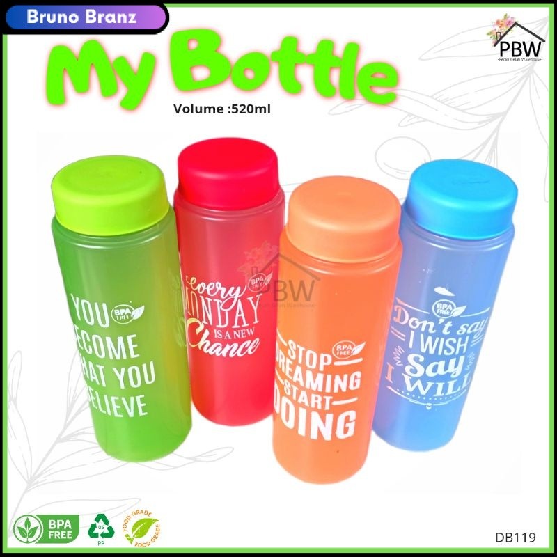 TERMURAH Botol Minum Plastik My Bottle / Souvenir Ulang Tahun Anak / Souvenir Hampers / Botol Plasti