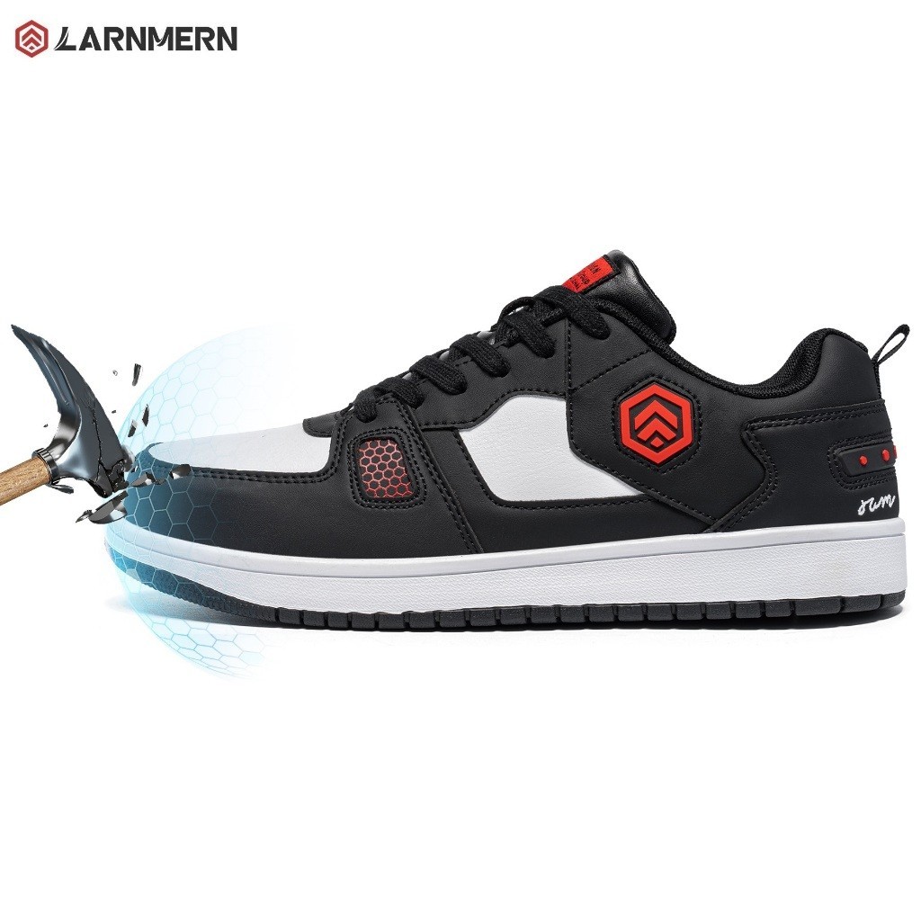 Safety Shoes LARNMERN  Mens Sneakers Steel Toe Sporty Jordan Construction Work Shoes LSC31142