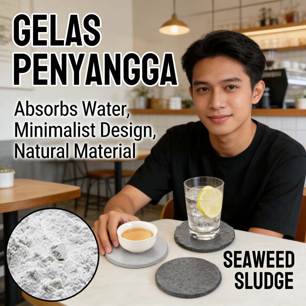 Coaster Diatomite Dry / Gelas Alas Serap Air / Gelas Diatomite Tatakan / Diatomite Coaster