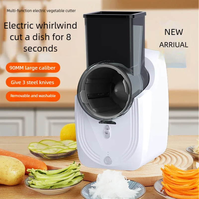 Multifunction Vegetable Cutter Household Kitchen Electric Vegetable Cutter Vegetable Slicer Shredder