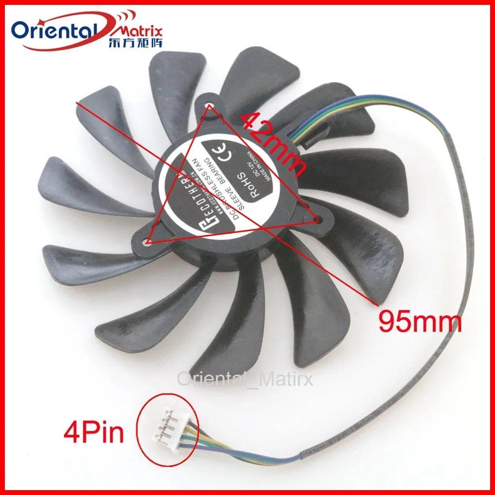 XY-D10015SH 95mm DC12V 0.40A 4Pin VGA Fan For MSI RTX3060 3060ti GTX1660Ti RTX2060 2070 AERO ITX OC 
