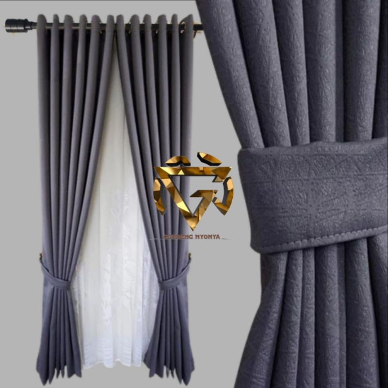 GORDEN BLACKOUT TINGGI 100 130 170 230CM TEBAL POLOS PREMIUM