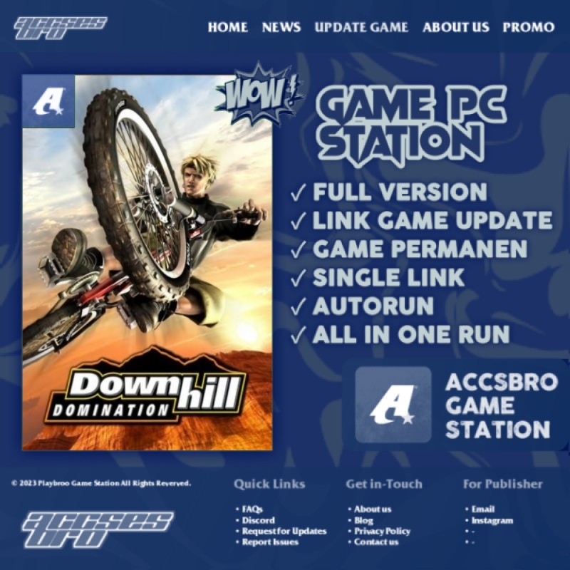 Downhill Domination - Game PC/Laptop Autorun Installer