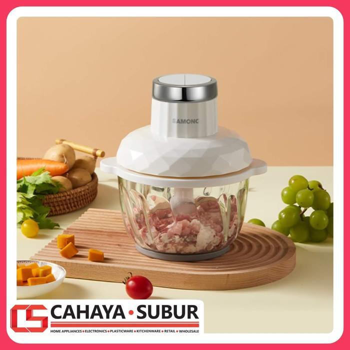 Food Chopper SAMONO JAPAN 300Watt Big Capacity 2L Glass SUS304 Blade