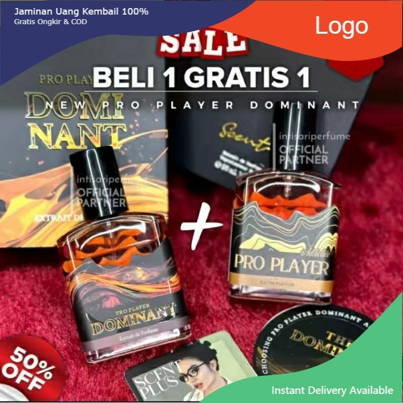 BELI 1 GRATIS 1 || Original Parfume PRO PLAYER  DOMINANT + Addictive Series 35/50ml || Wangi Tahan L
