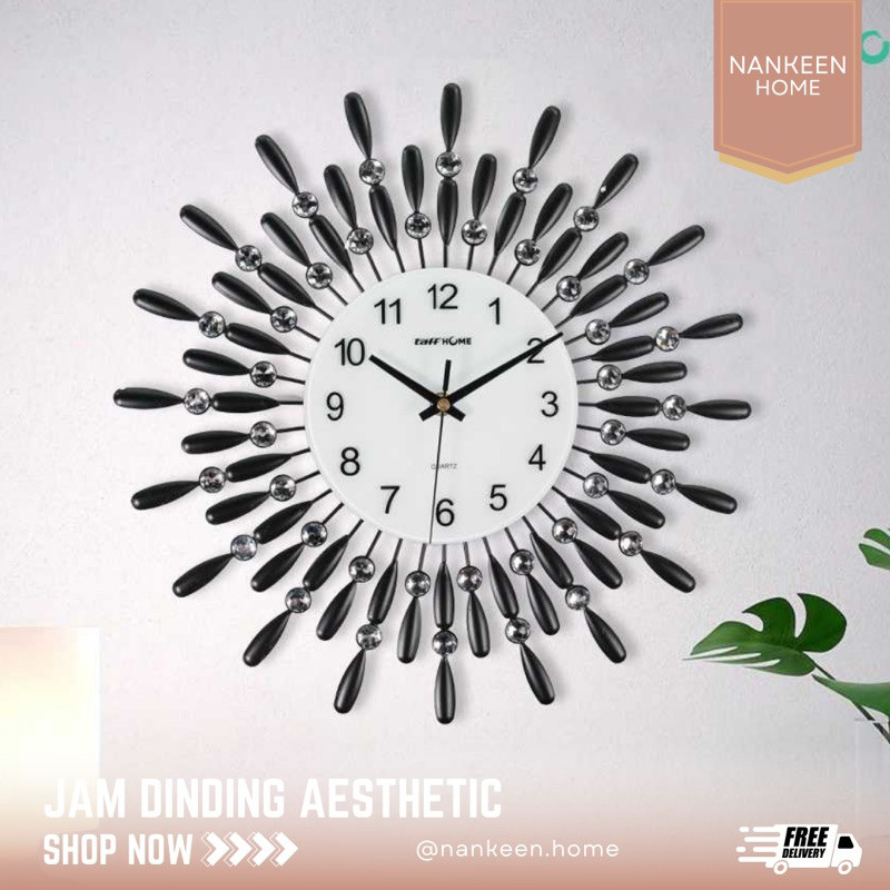 (Bintang_ake) nankeen - Jam Dinding Mewah/Jam Dinding Minimalis/Jam Dinding Gaya Eropa/Jam Dinding M