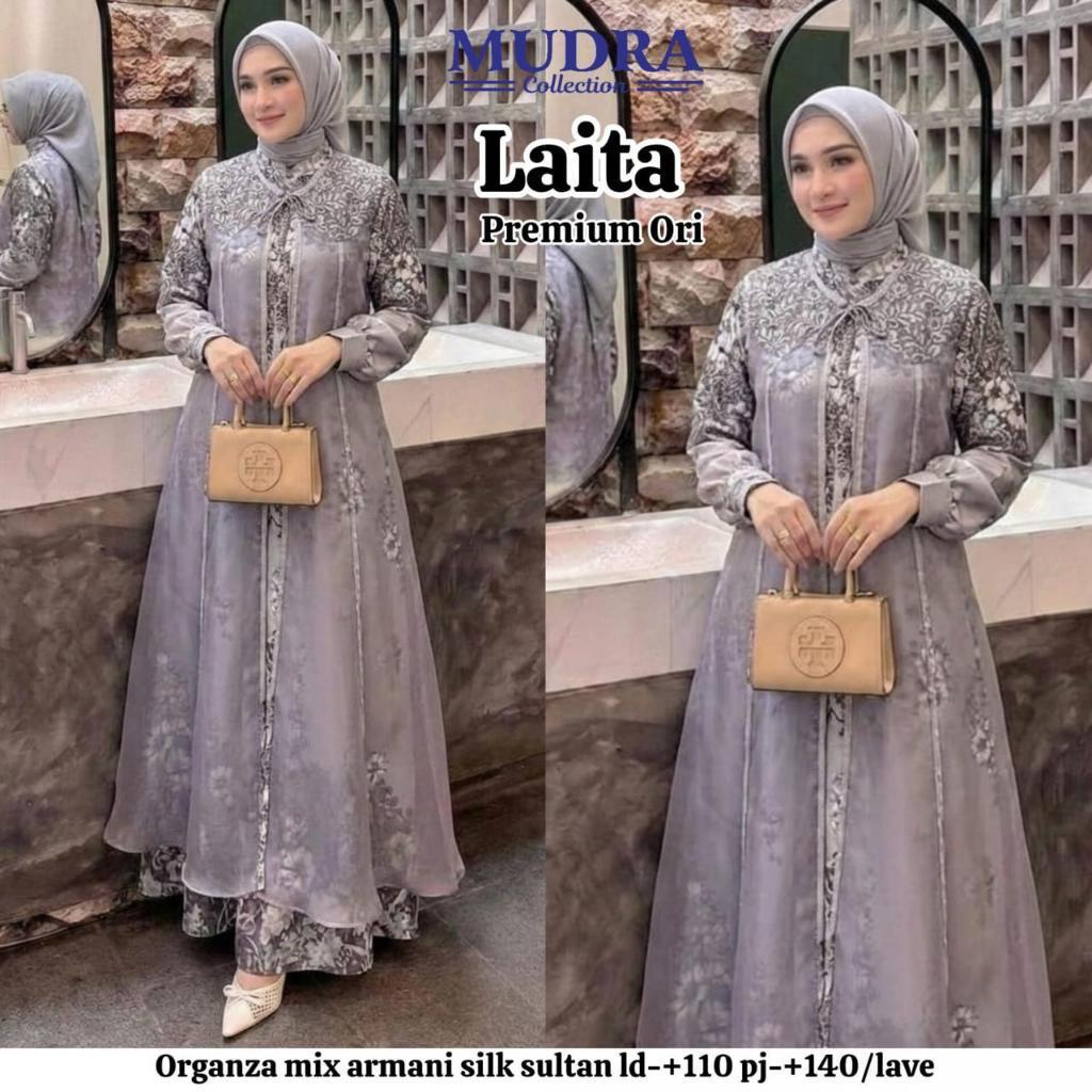 2202    LAITA DRESS  MuDRa  FASHION HIJAB ORIGINAL