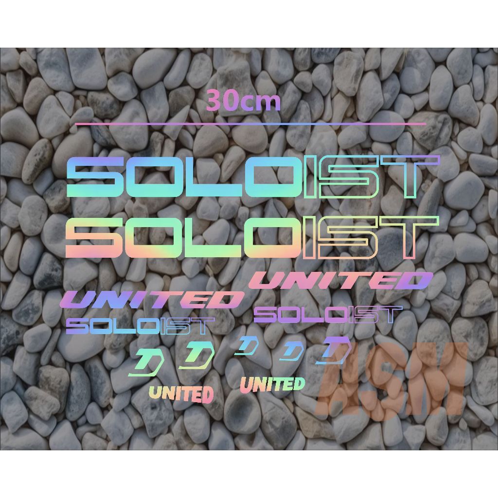cutting stiker sepeda soloist united