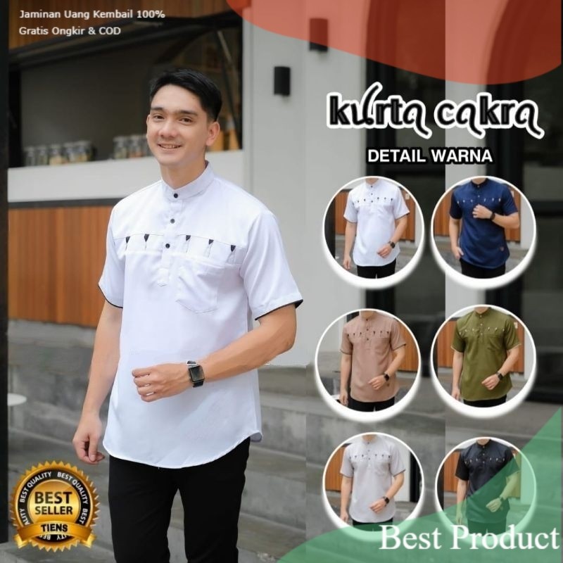 KOKO KURTA LIST SONGKET MARAJO || BAJU KOKO KURTA PRIA DEWASA || KURTA PAKISTAN- pakaian pria lainny