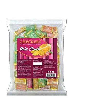 Diskon Spesial Ramadhan Checkers Coklat Mini Chunky 300 gram Checkers assorted dan Mix fruit coklat 