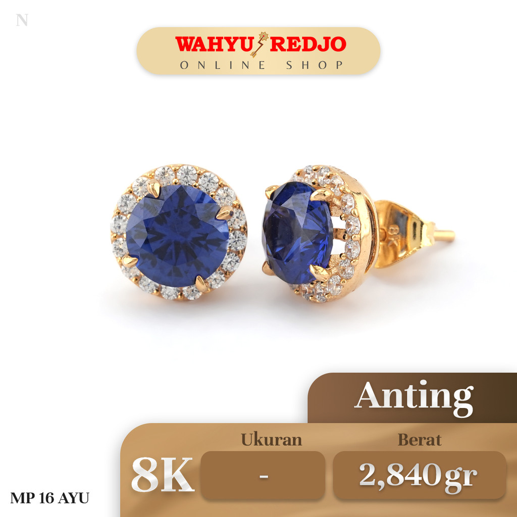 Anting Emas AYU Kadar 8K Wahyu Redjo AN-8K-31061712-PMR