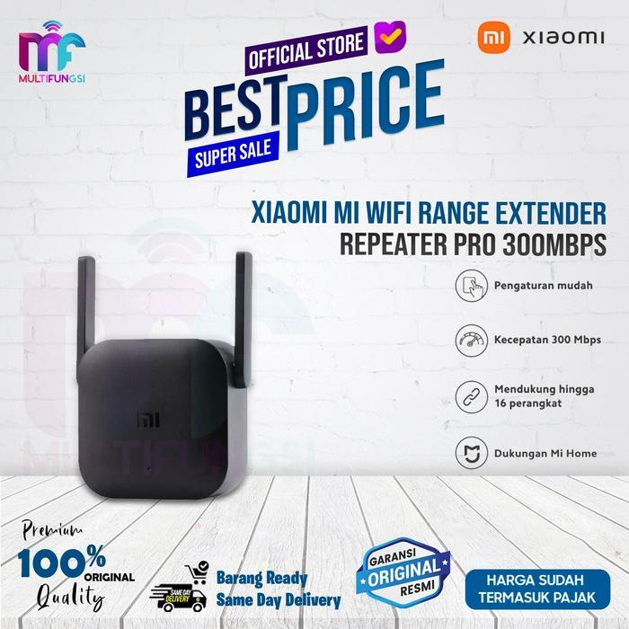 NEOBYTE ID Xiaomi Mi WiFi Range Extender Repeater Pro 300Mbps Garansi Resmi Sinyal Router