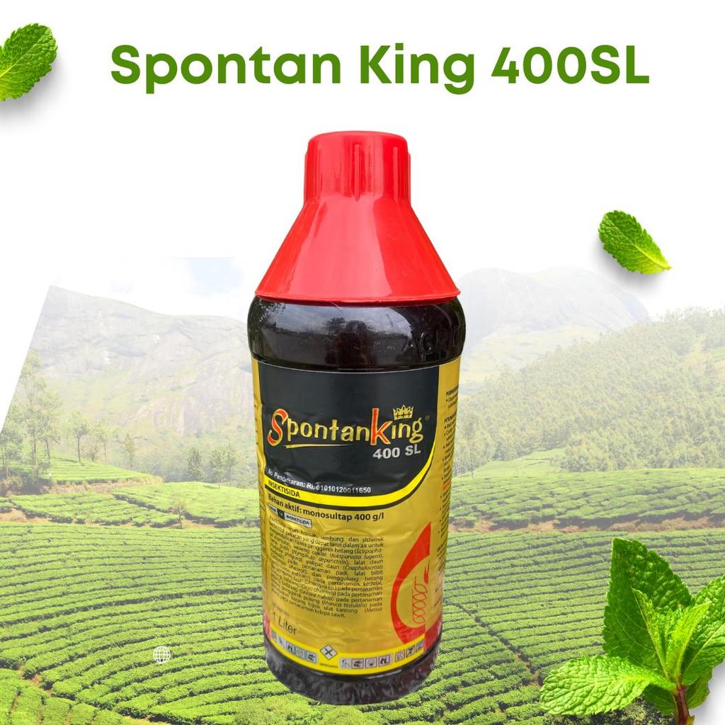 Insektisida SPONTAN KING 400 SL 1 Liter - Obat Hama Sundep Beluk & Wereng Padi Original