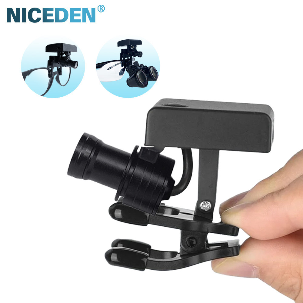 Lampu LED Nirkabel NICEDEN Dental 5W Dengan Klip, Lampu Binokular Portabel Untuk Dokter Gigi, Lup La