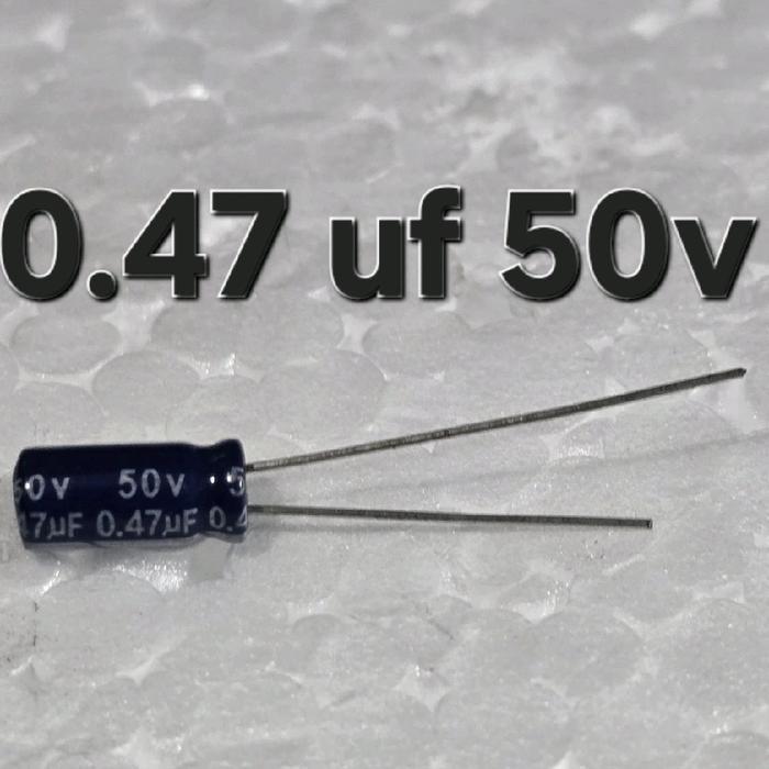 ( 0.47 uf 50v ) elko elco 0.47uf50v 50v0.47uf 0.47 uf mf micro mikro 50 v volt 474 50v 0,47 uf 0,47u