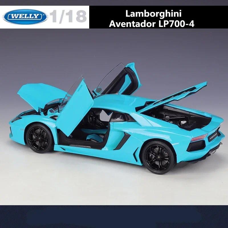 Welly 1:18 Lamborghini Aventador LP700-4 Alloy Sports Car Model ecast Metal Toy Car Model Simulation