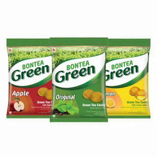 BONTEA GREEN PERMEN / GREEN TEA CANDY 135 GRAM