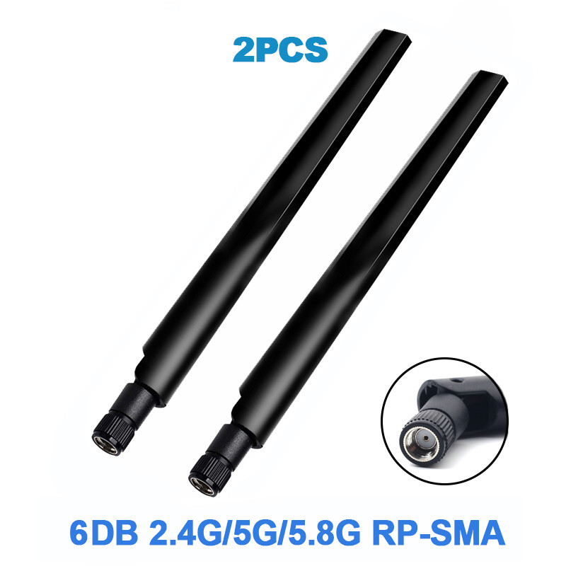 Wireless Antenna 2.4GHz/5GHz 6DBi RP-SMA Connector