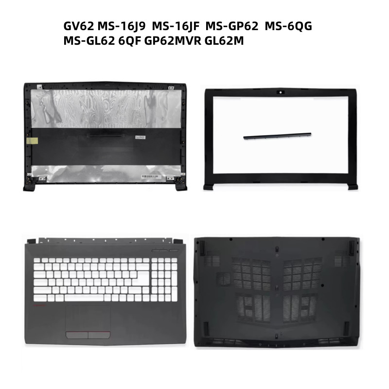 New LCD Back Bezel Front Frame Top Case Bottom Cover Case For GV62 MS-16J9 MS-16JF  MS-GP62  MS-6QG 