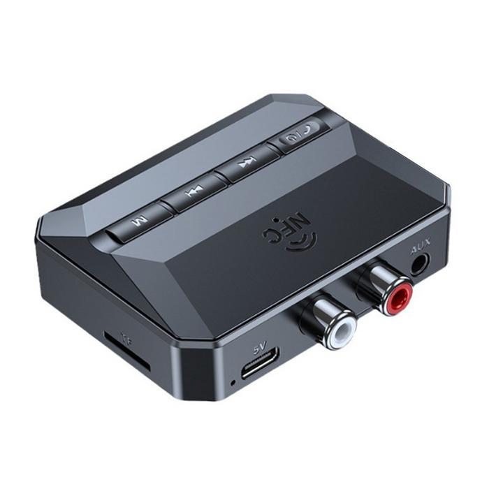 NFC Bluetooth Audio Receiver Wireless Audio Adaptation Receiver Car Bluetooth - Black