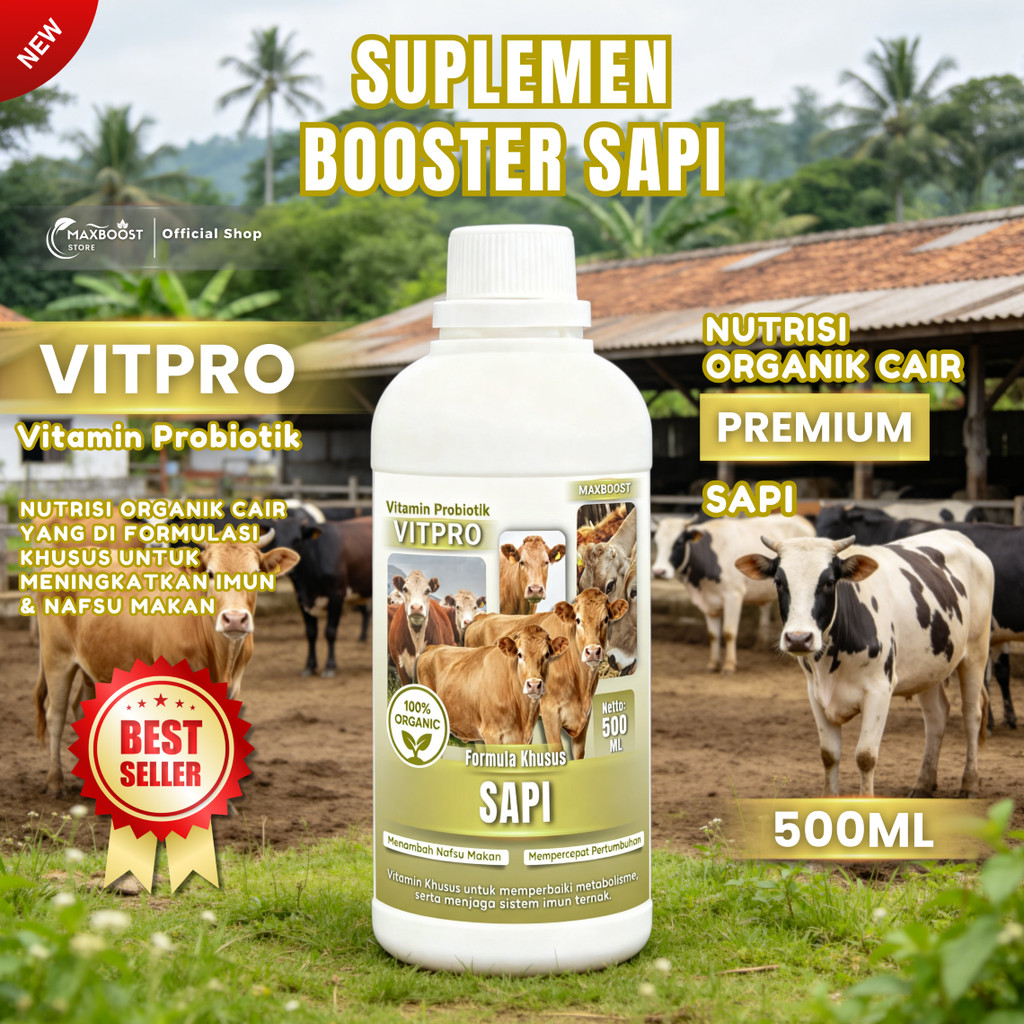 VITPRO SAPI – Suplemen Booster Penggemukan & Kesehatan Sapi VITPRO SAPI | Suplemen Booster Penggemuk