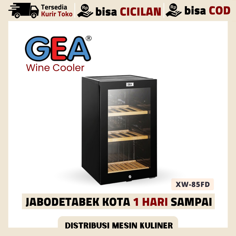 Kulkas Mini Pendingin Minuman Gea XW-85FD Display Cooler Mini Garansi Resmi