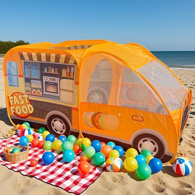 TRUCK TENT Tenda Bermain Anak – Tenda Terowongan Portable Karakter Mobil Truk