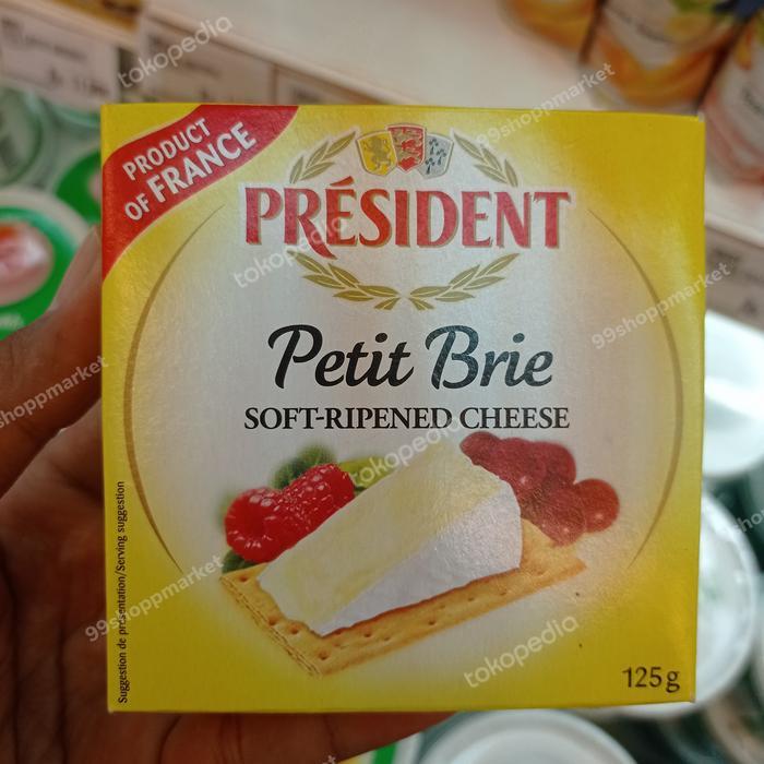 President cheese petit brie keju france 125 gr