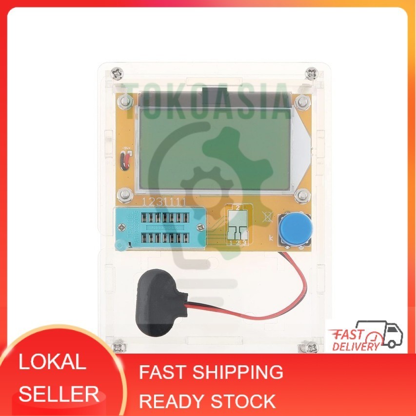 Tester Digital LCR-T4 Transistor Resistor Induktor Kapasitor ESR Meter