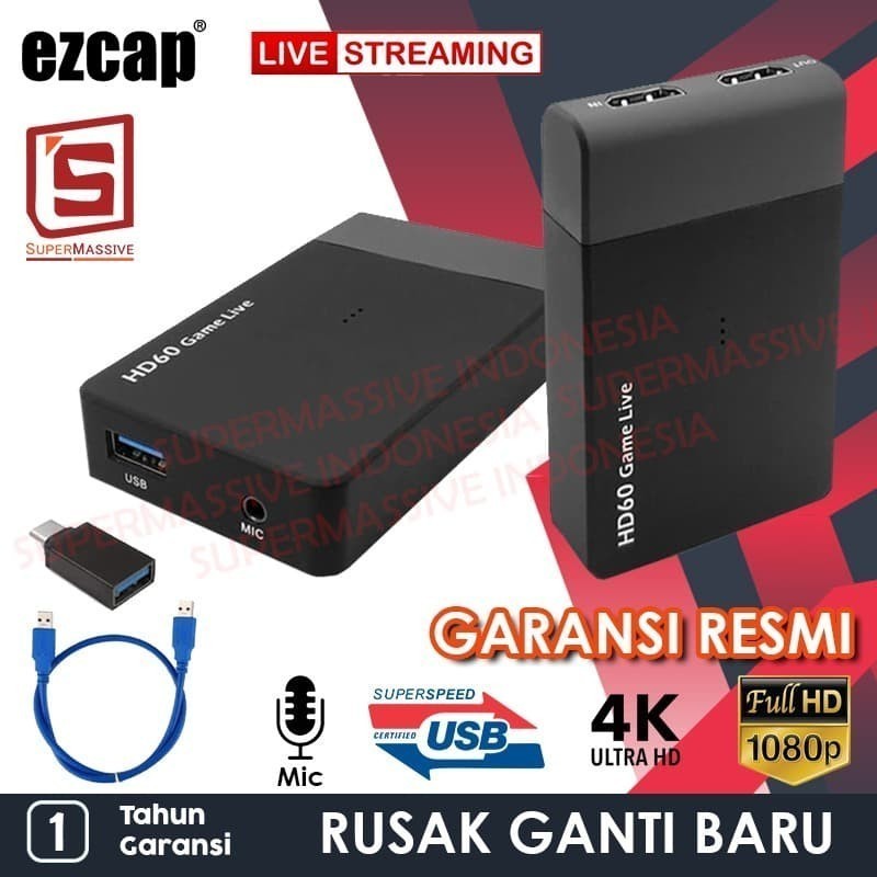 Ezcap261M Game GameLink RAW Capture Live Stream Record USB 3.0 HDMI Capture HD60