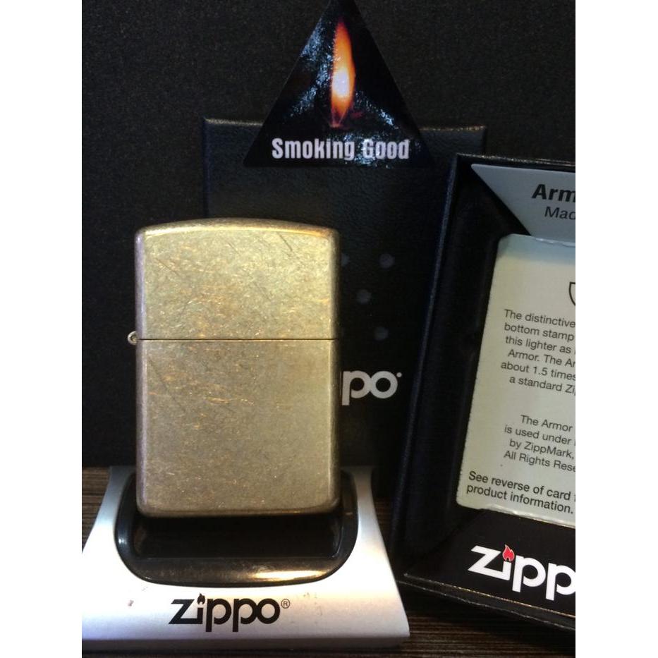GIFTEMPIRE Zippo Armor tumbled brass 28496