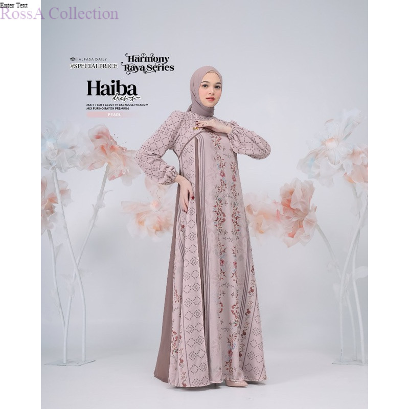 RA HAIBA DRESS, gamis mewah, DRESS mewah, DRESS alfasa daily, gamis alfasa