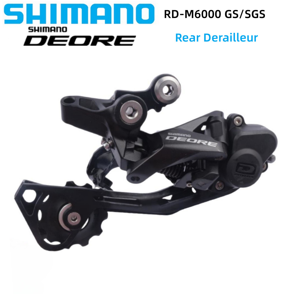 SHIMANO DEORE M6000 Series Rear Derailleur SHADOW RD+ 10 Speed RD-M6000-GS/ RD-M6000-SGS Untuk Akses