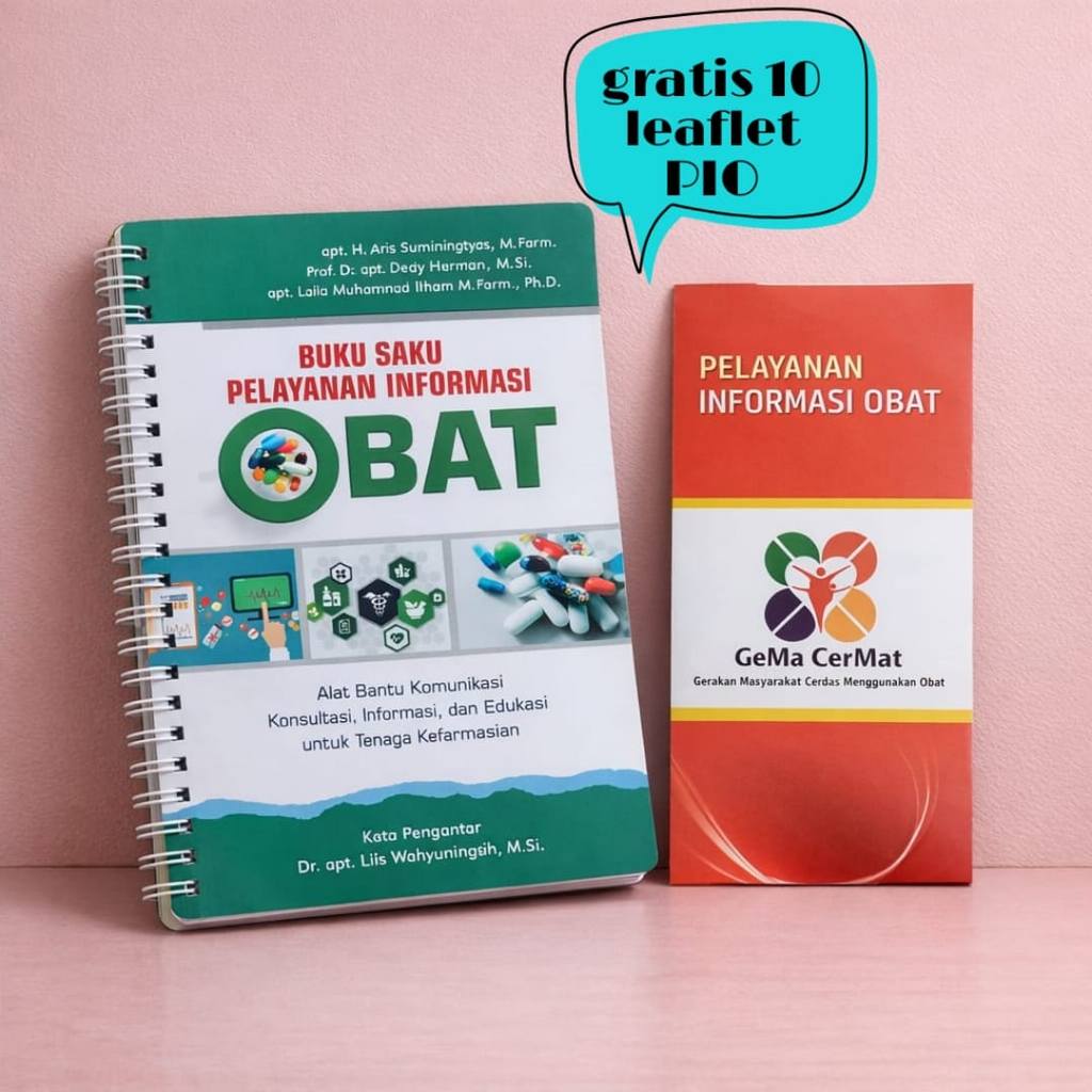 Buku Saku Peayanan Informasi Obat - PIO - Apoteker - Farmasi - Buku Saku Kesehatan - Murah